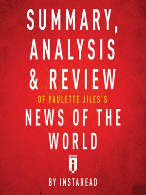 cover image of Summary, Analysis & Review of Paulette Jiles's News of the World